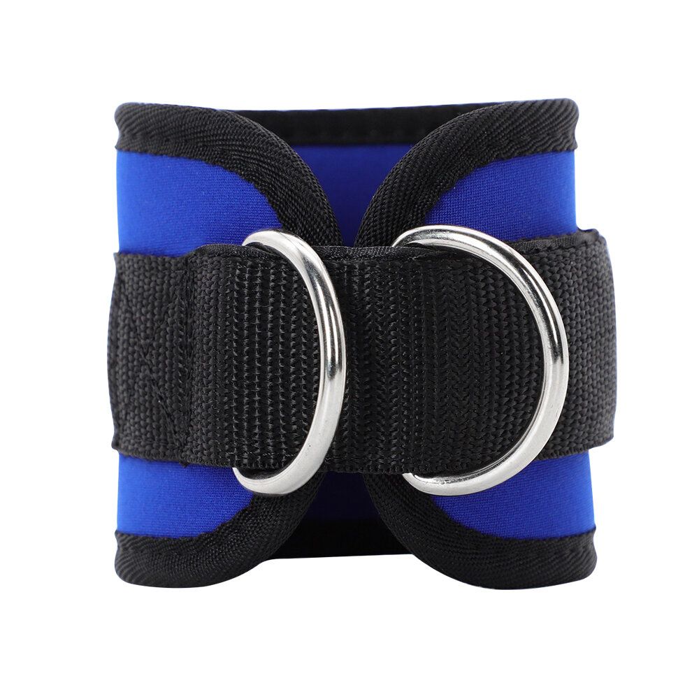 Blue Ankle Ring Deadlift Belt Ankle Strap Buckle Weight Booster Belt Training Pull Belt 
