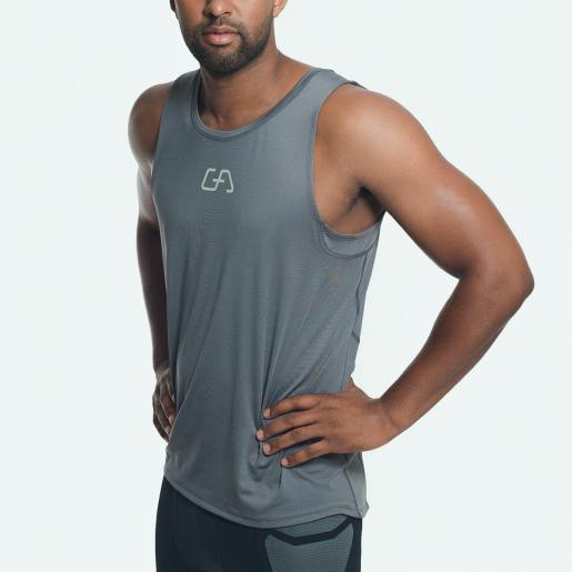 Gym Aesthetics  Men's Charcoal Tank Top/Sleeveless Shirt/Running