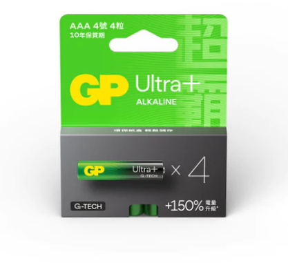 GP Ultra+ Alkaline AAA NO.4 G-Teach power+150% 4's [GPPCA24UP163]