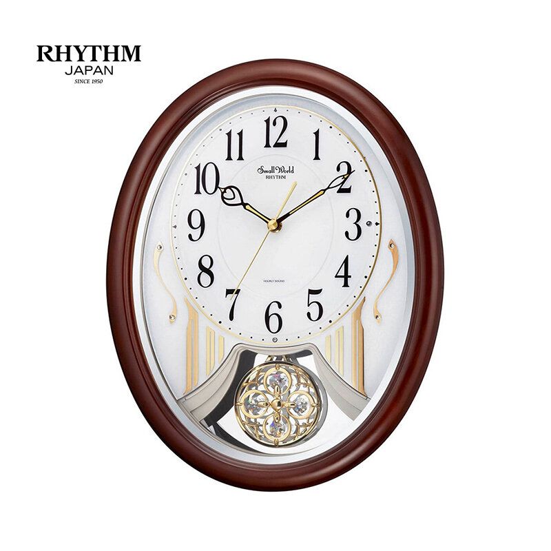12" Inch  MAGIC SPRIAL MOTION MUSICAL WALL CLOCK 4MJ407WD06 PENDULUM HOURLY MELODY 29.8cm