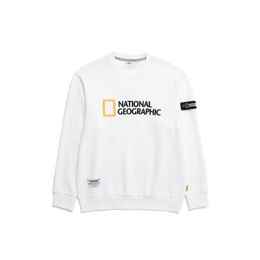 ★【NATIONAL GEOGRAPHIC】★POLYCARTER BIG LOGO SWEATSHIR.T★ National Geographic | Unisex POLICARTER Big LOGO Fleece