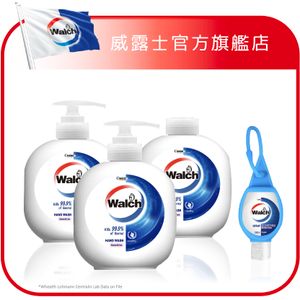 殺菌洗手液敏感呵護450ml*2+補充裝450ml+威露士Q版免洗搓手液20ml (新舊包裝隨機發放)
