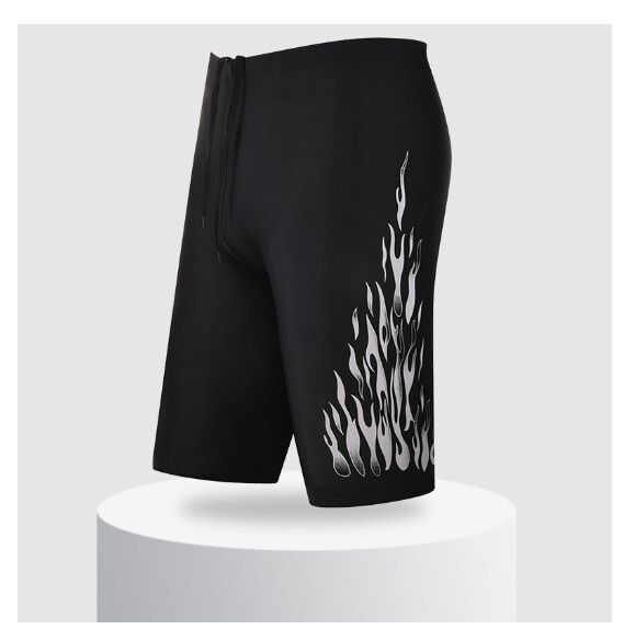 五分平角游泳褲【2XL-4XL碼】【1號灰色】(下單後聯絡客服確認發貨尺碼) #H161023705