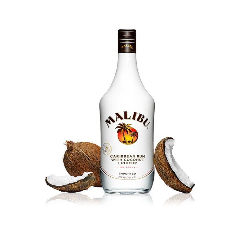 Malibu Caribbean Rum With Coconut Liqueurs 1000ml (Random for old/new delivery)