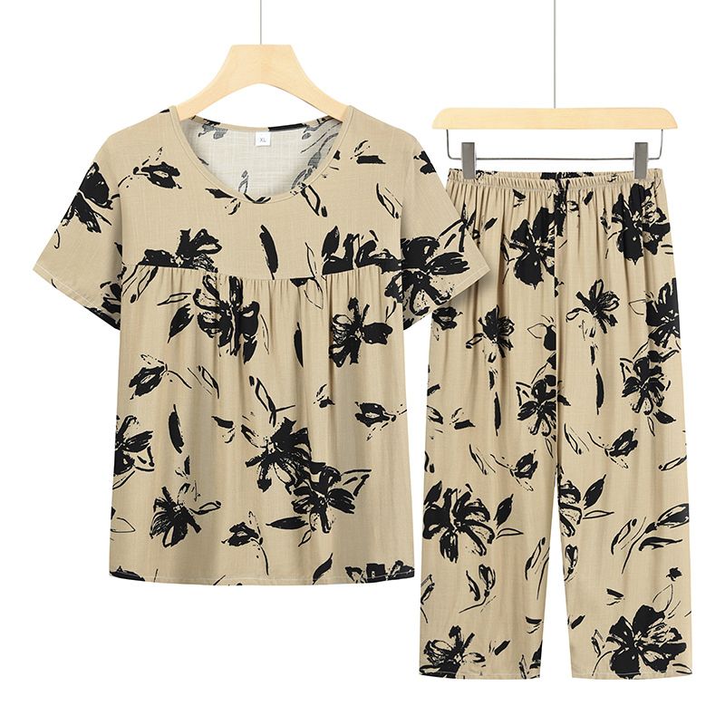 老年人短袖套裝( XL-4XL碼 8號色）【下單後請聯絡客服確認發貨尺碼】F001099268