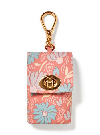 PINK FLORAL SNAPCASE sanitizer holder (parallel imported goods)