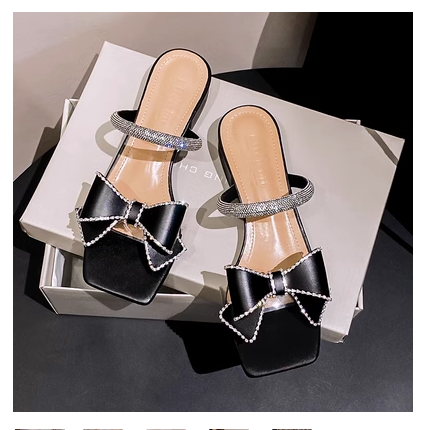 凉拖鞋（黑色/35-40碼）（下單後聯絡客服確認發貨尺碼）#F143012375