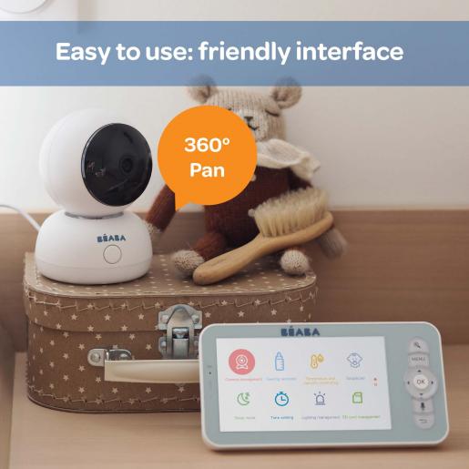BEABA  Zen premium 5 Inch Wifi baby video monitor (BS Plug
