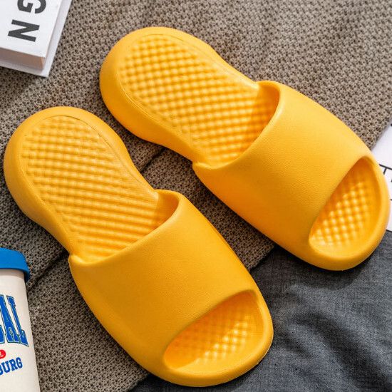 厚底eva拖鞋【黃色】【36-41碼】(下單後請聯絡客服確認發貨尺碼)#K011008584