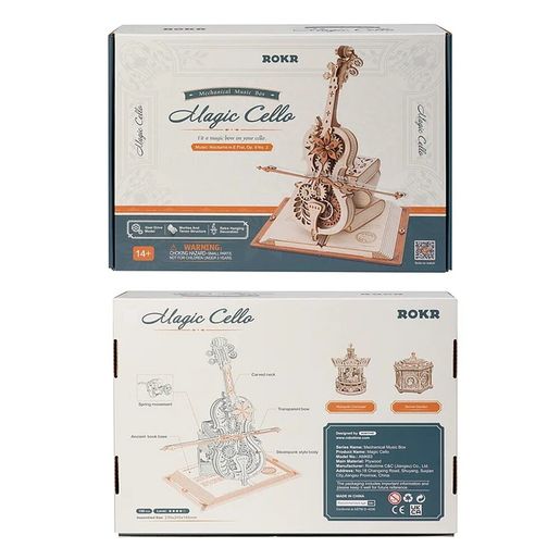 ROBOTIME ROKR Magic Cello Wooden Puzzle