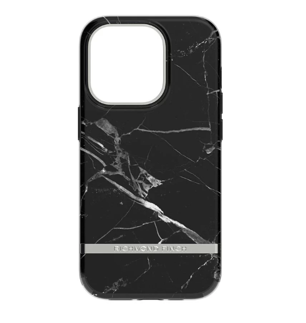 iPhone 14 Pro Case - 銀黑理石 Black Marble (50467)