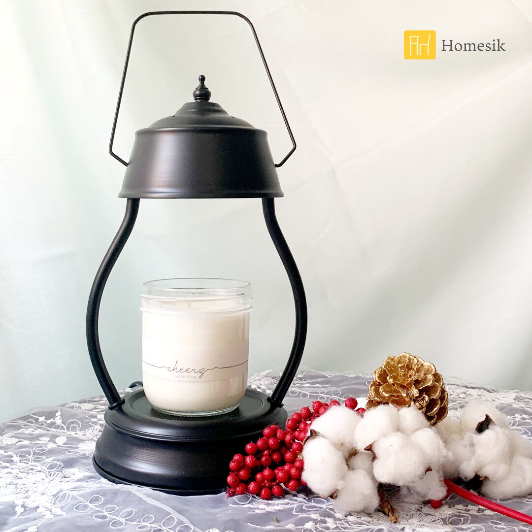 Retro Scented Candle Warmer (Black) Candle Lamp Scented Candle 