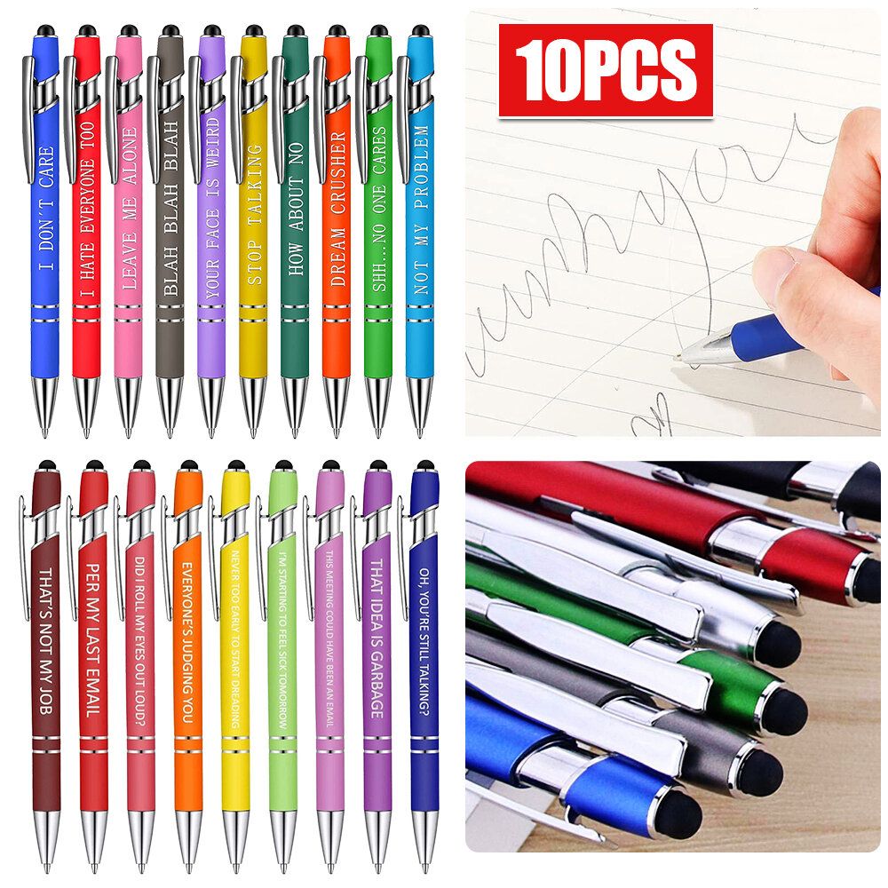[10支裝]  子彈型0.7 圓珠筆套裝 原子筆 辦公室用品 文具