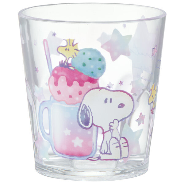 Snoopy Cup Snoopy Tumbler Clear 280ml ( Ice-cream ) Peanuts coffee cup water cup mug Parallel Import
