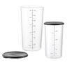 400 ml & 700ml Glass Beaker Set with Lid