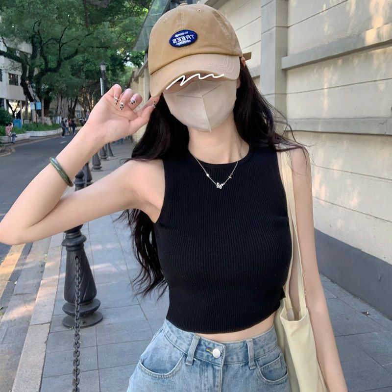 針織吊帶背心（黑色 S碼-XL碼）（下單後請聯絡客服確認發貨尺碼）#K003007579