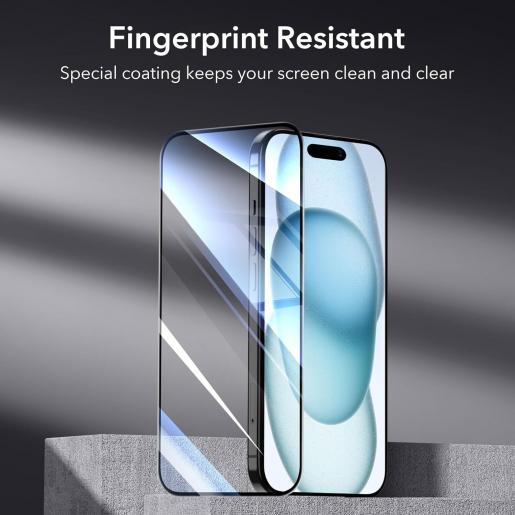 iPhone 15 Pro Max Saii 3D Premium Tempered Glass Screen Protector - 9H - 2  Pcs.