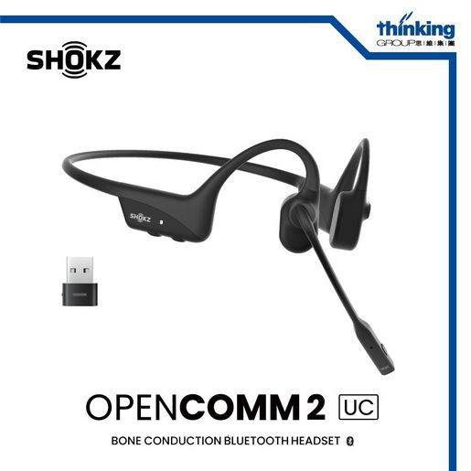 Shokz | OpenComm2 UC Bone Conduction Stereo Bluetooth Headset C110