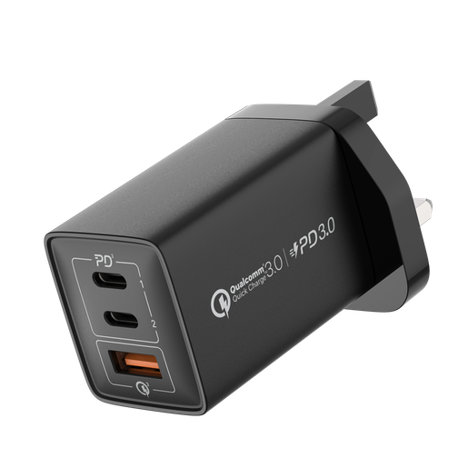 Momax ONEPLUG 67W 3-Port GaN Charger - Black