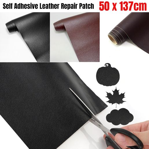 Tuenmall, [Coffee] Adhesive Self-adhesive Leather Repair Subsidy Sofa Repair  Sticker Self-adhesive Patch Leather Sticker [Parallel Import], Color :  Coffee