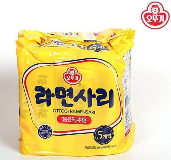 韓國不倒翁傳統原味公仔麵拉麵 (無調味包) 110g x5包 (EXP: 2026/09)