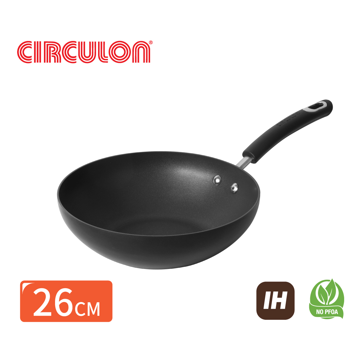 (Induction) 26CM OPEN STIRFRY-CIRCULON TOTAL (#83923-T)