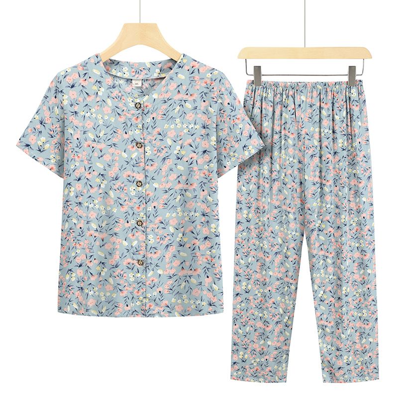 老年人短袖套裝( XL-4XL碼 7號色）【下單後請聯絡客服確認發貨尺碼】F001099044