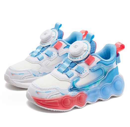 旋轉紐扣運動鞋(GS7983天藍白)(尺碼27-38碼)(下單後聯絡客服確認發貨尺碼)