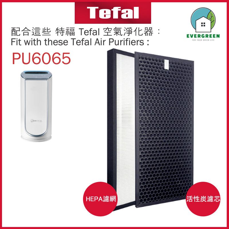 Replacement Filter for Compatible with Tefal PU6065 Air Purifiers