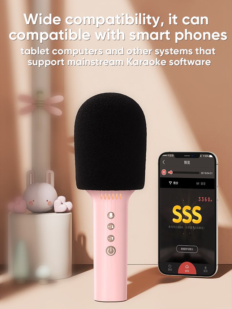 JOYROOM MC5 Wireless Karaoke Microphone and Player Creating a