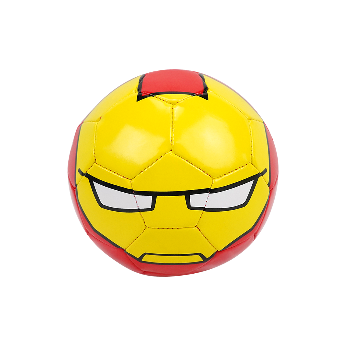 1個裝 黄+紅色 2號PVC足球（鋼鐵侠）兒童拍拍球/幼儿園專用球/訓練皮球玩具