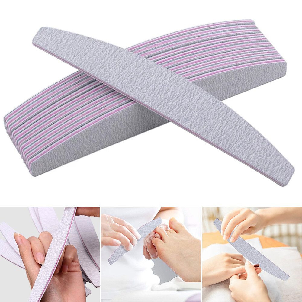 1pc Half-moon-shaped sanding strips manicure sanding strips polishing nail salon manicure nail files