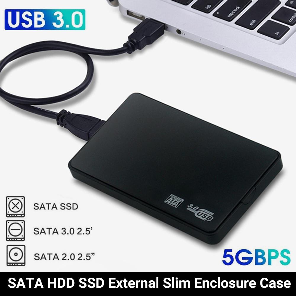 Black external mobile hard disk box USB3.0 tool-free shell 2.5 inch SATA serial port mechanical solid state SSD screw-free external mobile hard disk case [parallel import]