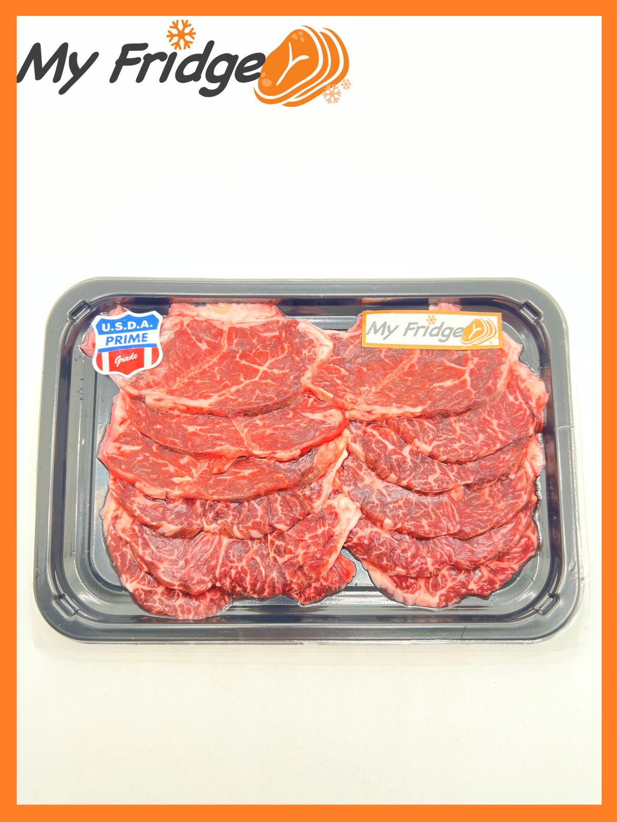 US Beef Hanging Tender, USDA Prime, BBQ Slices (5mm thick), approx. 300g, 100% natural(Frozen-18°C)