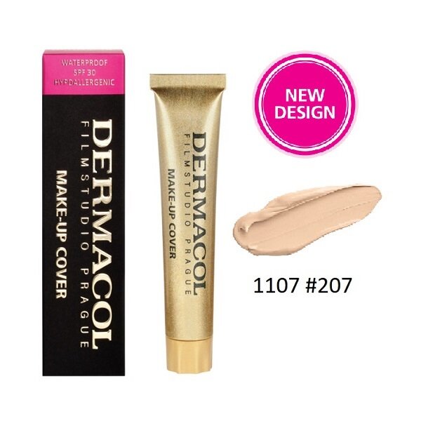 Dermacol make-up cover 30g-#207 - Waterproof Hypoallergenic extreme coverage Preservative-free SPF30