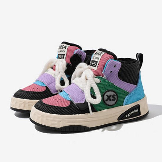 兒童棉鞋 加絨加厚保暖鞋（黑桃紅 25碼-37碼）（下單後請聯酪客服確認發貨尺碼）#K018001484