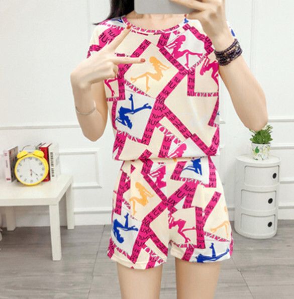 時尚套裝【7109玫紅】 (尺碼：S-XXL碼) (下單後聯繫客服確認發貨尺碼)#F158027166