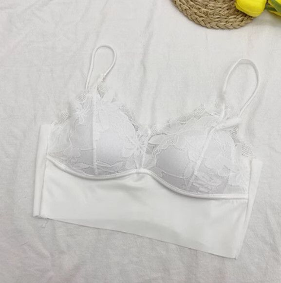 冰絲三角杯胸圍內衣（白色）【M-XXL碼】【下單後聯絡客服確認發貨尺碼】#F148048756