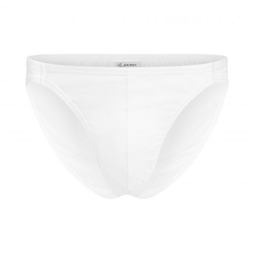 Jockey Men's Underwear Elance Bikini - 3 Pack, White, S 