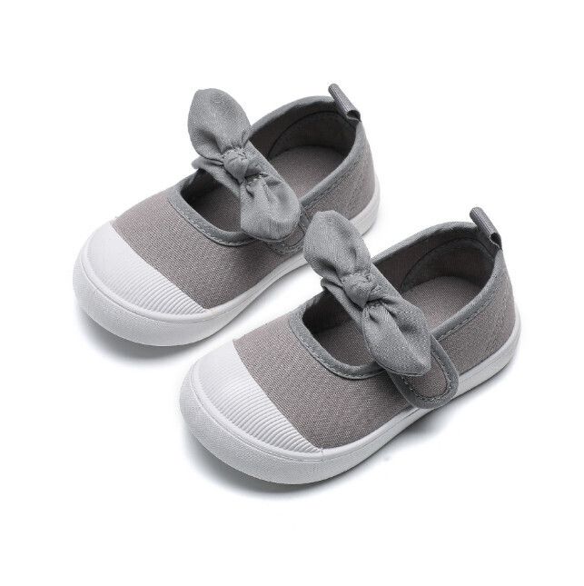 兒童帆布鞋(灰色)(5/20碼~9/25碼，下單後請與客服確認發貨尺碼)
