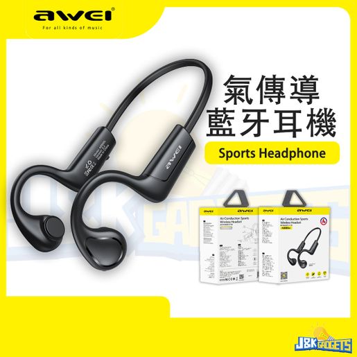 AWEI Wireless Bluetooth Air conduction Sports Headphone Portable