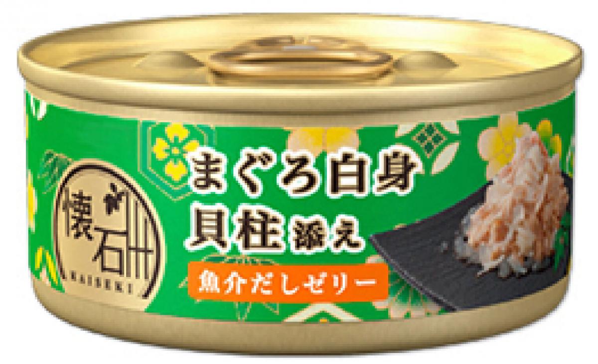 懷石 吞拿魚,帶子啫喱 貓罐頭(60g) 026873  最佳食用日期: 06/2024