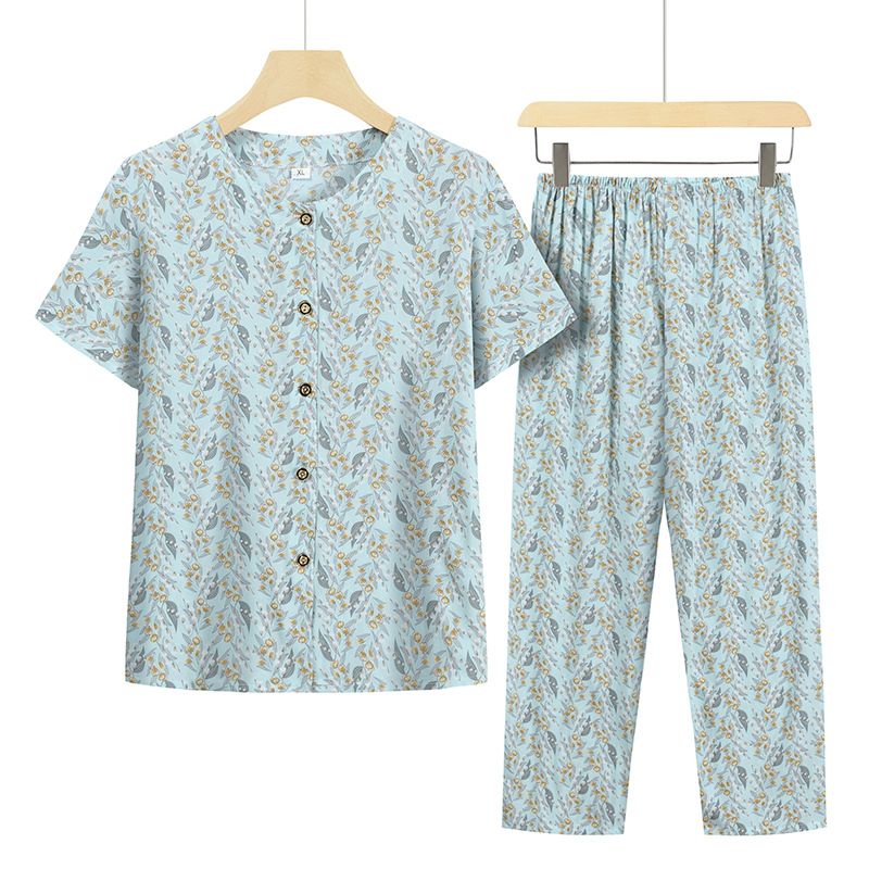 老年人短袖套裝( XL-4XL碼 24號色）【下單後請聯絡客服確認發貨尺碼】F001099056
