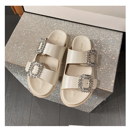 凉拖鞋（杏色/35-43碼）（下單後聯絡客服確認發貨尺碼）#F143012374