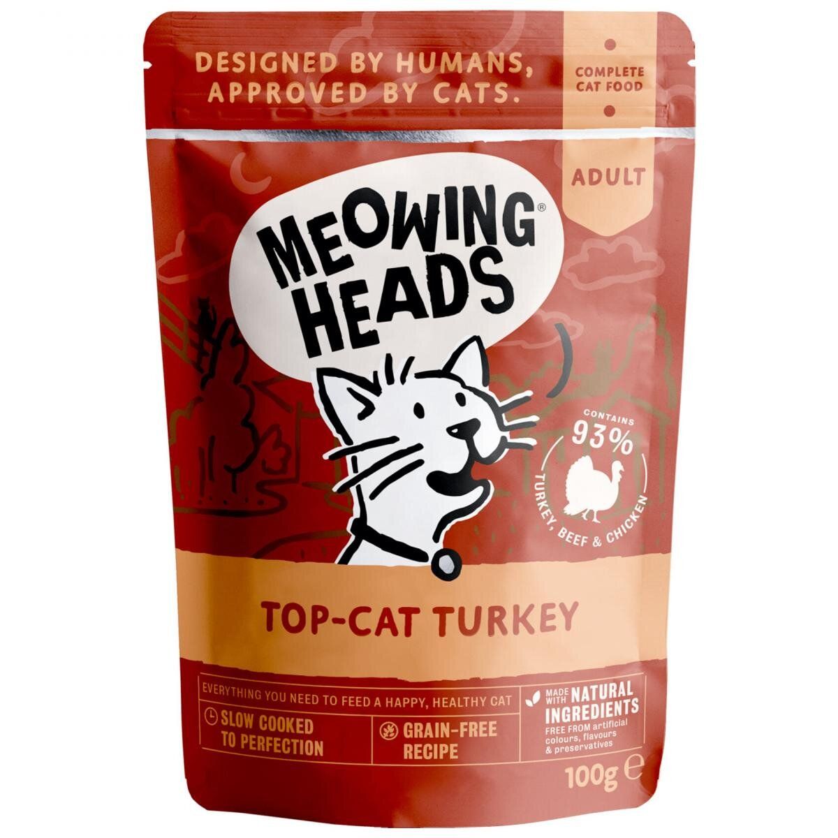 Top Cat Turkey Complete Adult Cat Wet Food 100G 