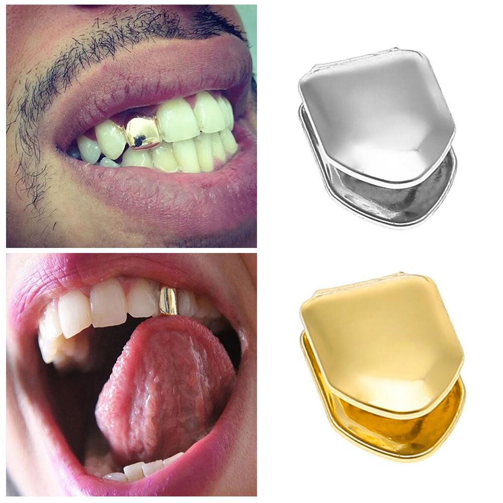 Gold color hip hop tooth cap