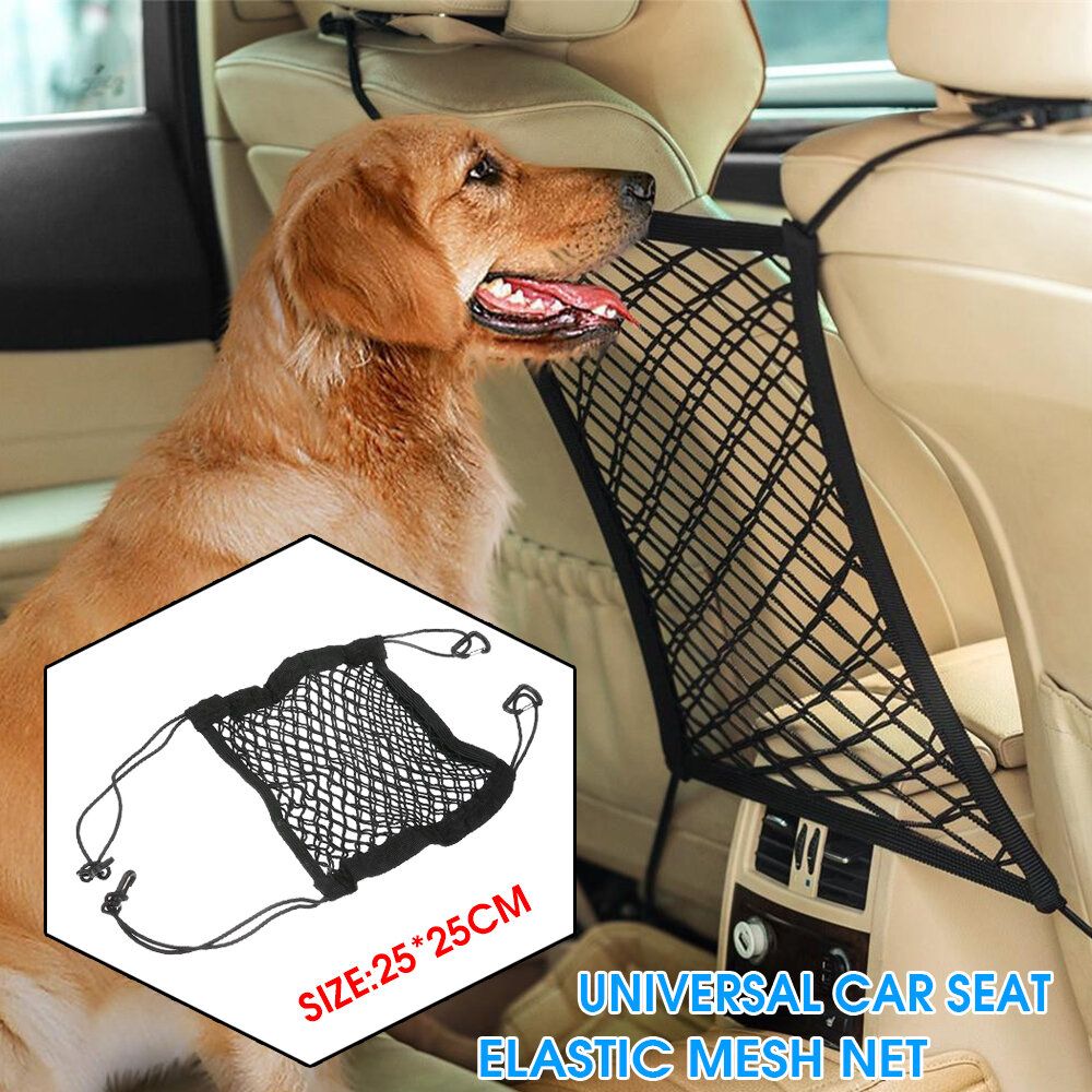 Universal Car Seat Storage Mesh Organizer Cargo Net Hook Pouch Holder Bag 