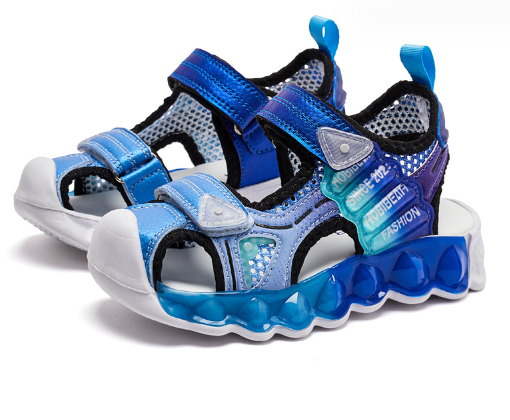 運動涼鞋(AU7859藍色)(尺碼27-38碼)(下單後聯絡客服確認發貨尺碼)