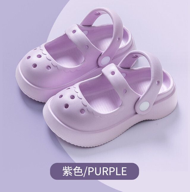 兒童包頭涼鞋(紫色)(170-220碼，下單後聯絡客服確認發貨尺碼)