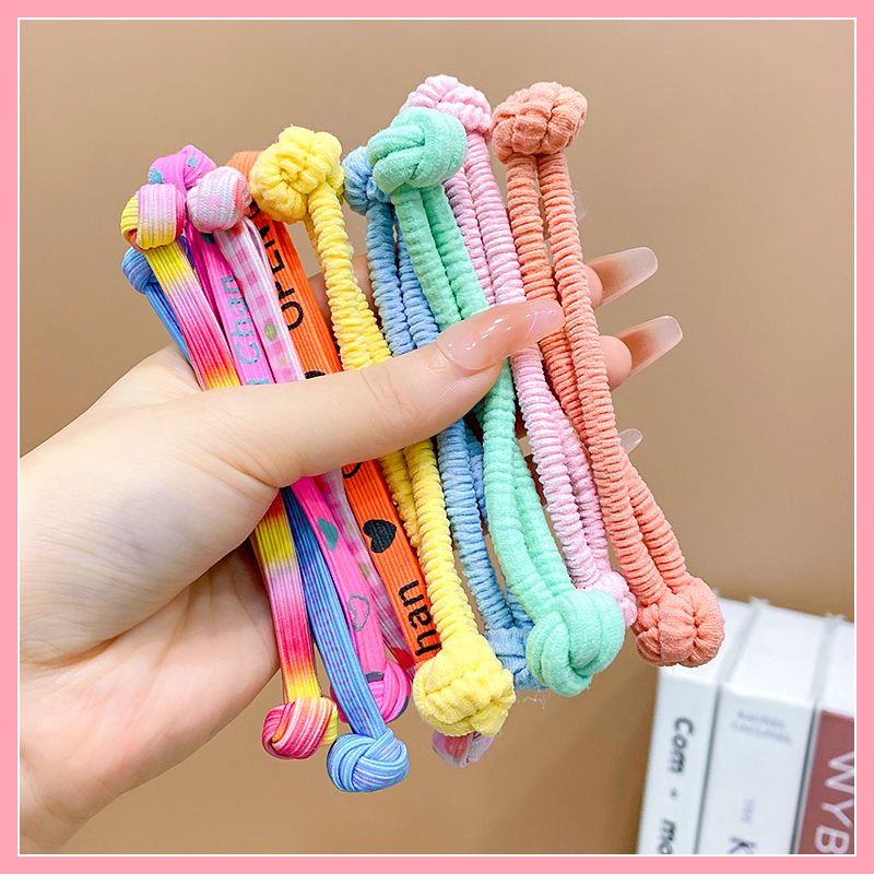 兒童頭飾紮頭髮橡皮筋髮圈頭飾(8#字母雙頭皮筋10件套)